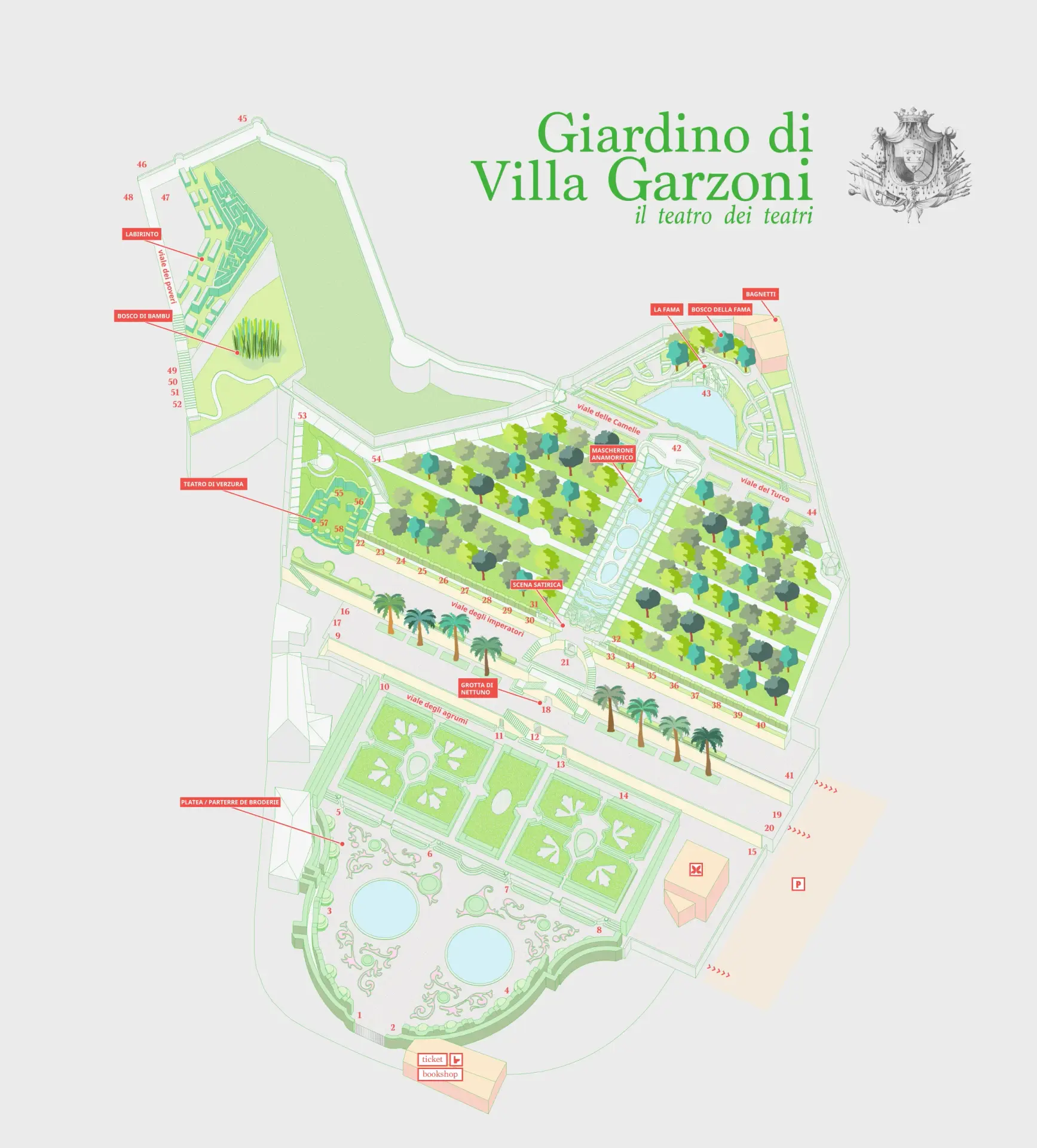 Mappa Villa Garzoni